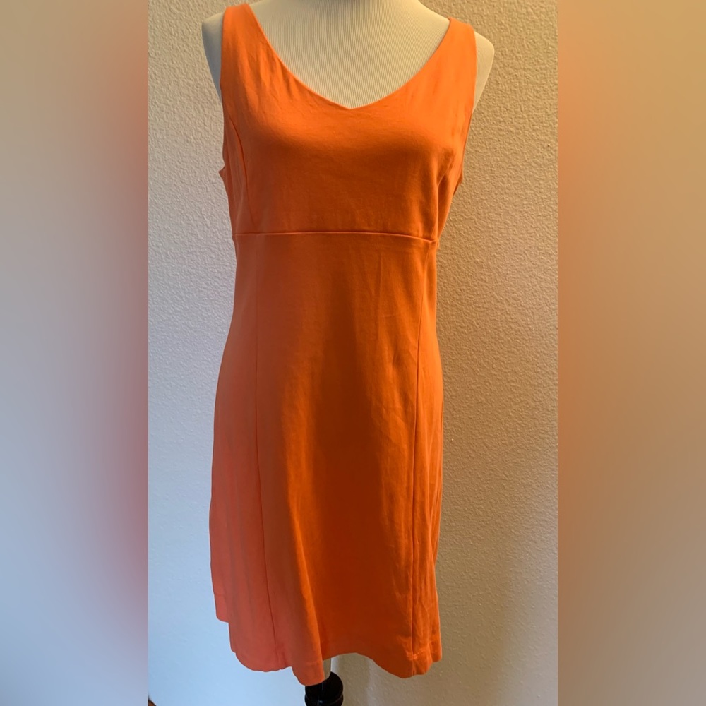 Orange sleeveless dress sz M. Cute!